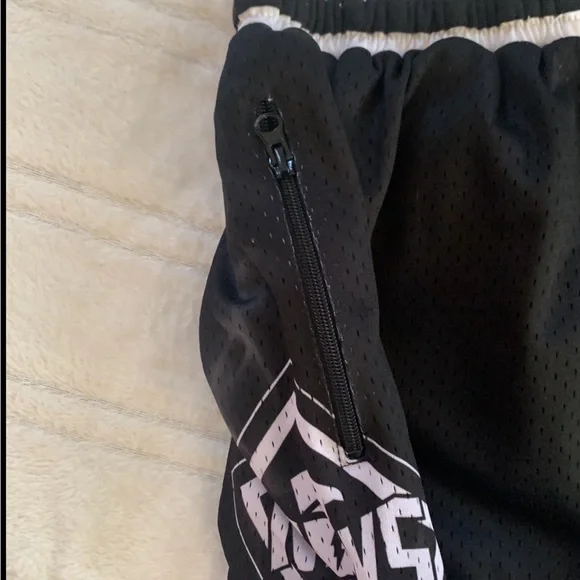 The NTVS Black and White Basketball Shorts - Picture 6 of 6